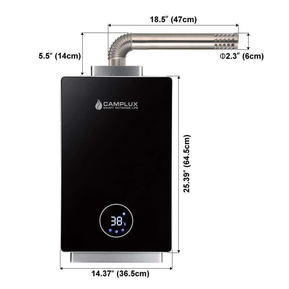 Camplux CA318NG 3.18 GPM NG High Capacity Indoor Tankless Water Heater New