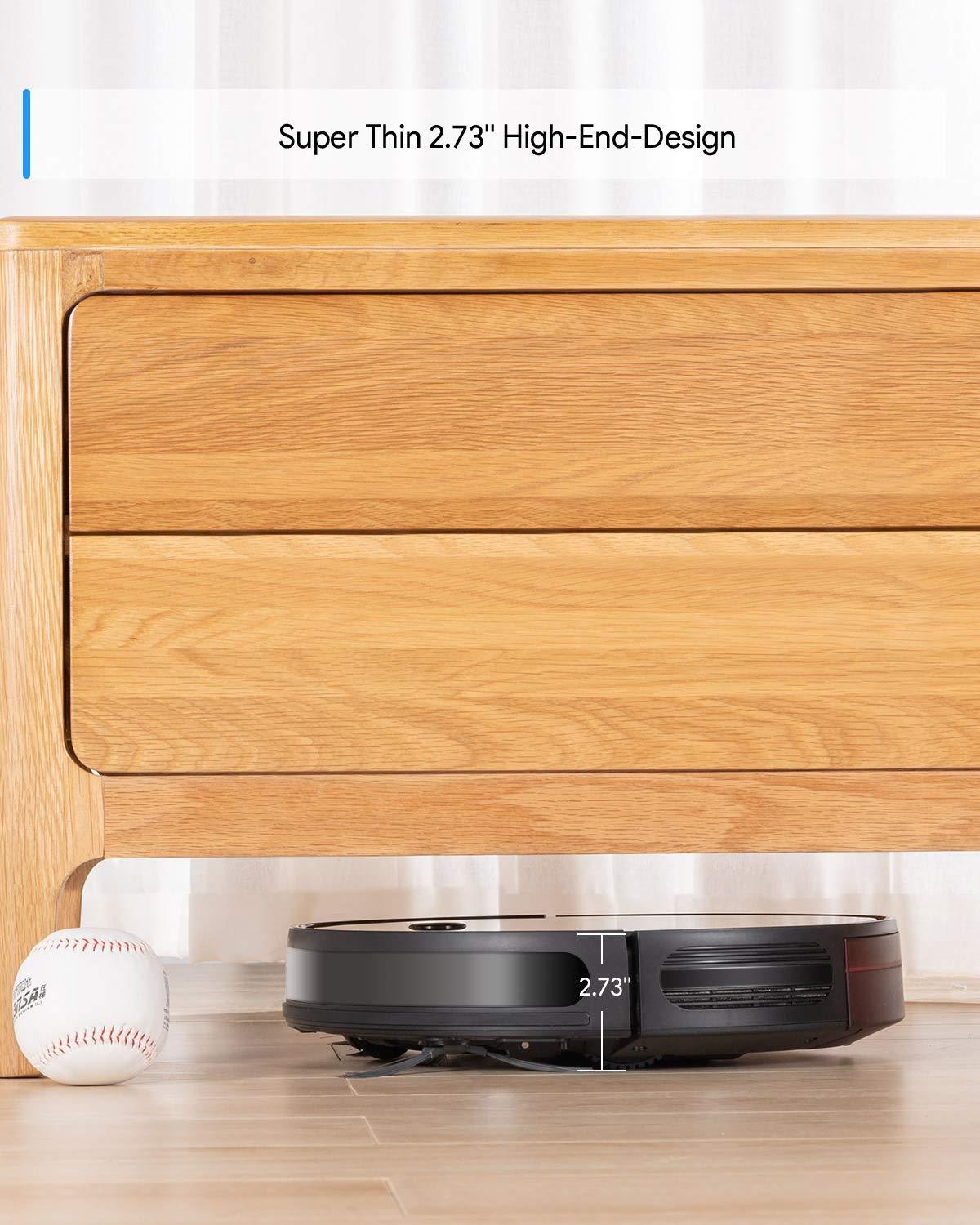 Bagotte BG700 1600PA Wi-Fi Robotic Vacuum Cleaner New