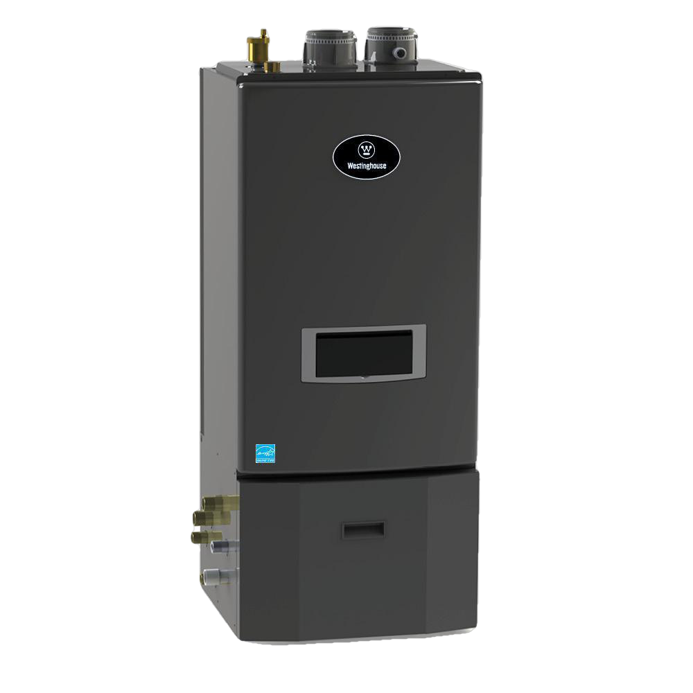 Westinghouse WBRUCLP140F Condensing 96% 140,000 BTU Input Combination Liquid Propane Floor-Mount Space Heating Boiler/Water Heater New