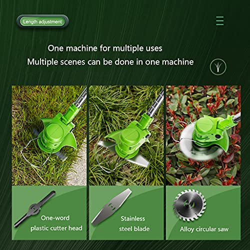 Electric Lawn Mower Small Household Lawn Mower Rechargeable Lawn mower-1600W-mowing/weeding/shrubs Easily Replace Manual Weeding