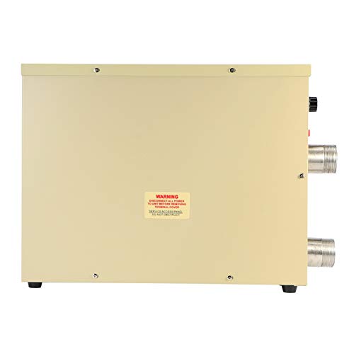 ChichuangK Electric Pool Heater, 220V 5. 5KW Thermostat Heater for Swimming Pool Tub Portable Spa Bath Pool Thermostat Heater Pump with Digital Display Screen Control