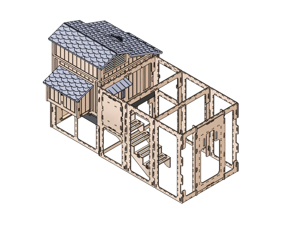 Snap Lock Large Chicken Run To Fit Coop (Sold Separately) New