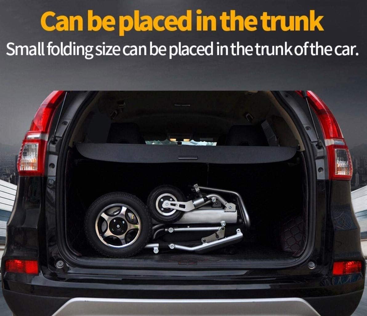 ComfyGO 601-7001 Majestic Fold & Travel Lightweight Electric Power Heavy Duty Wheelchair Scooter Silver New