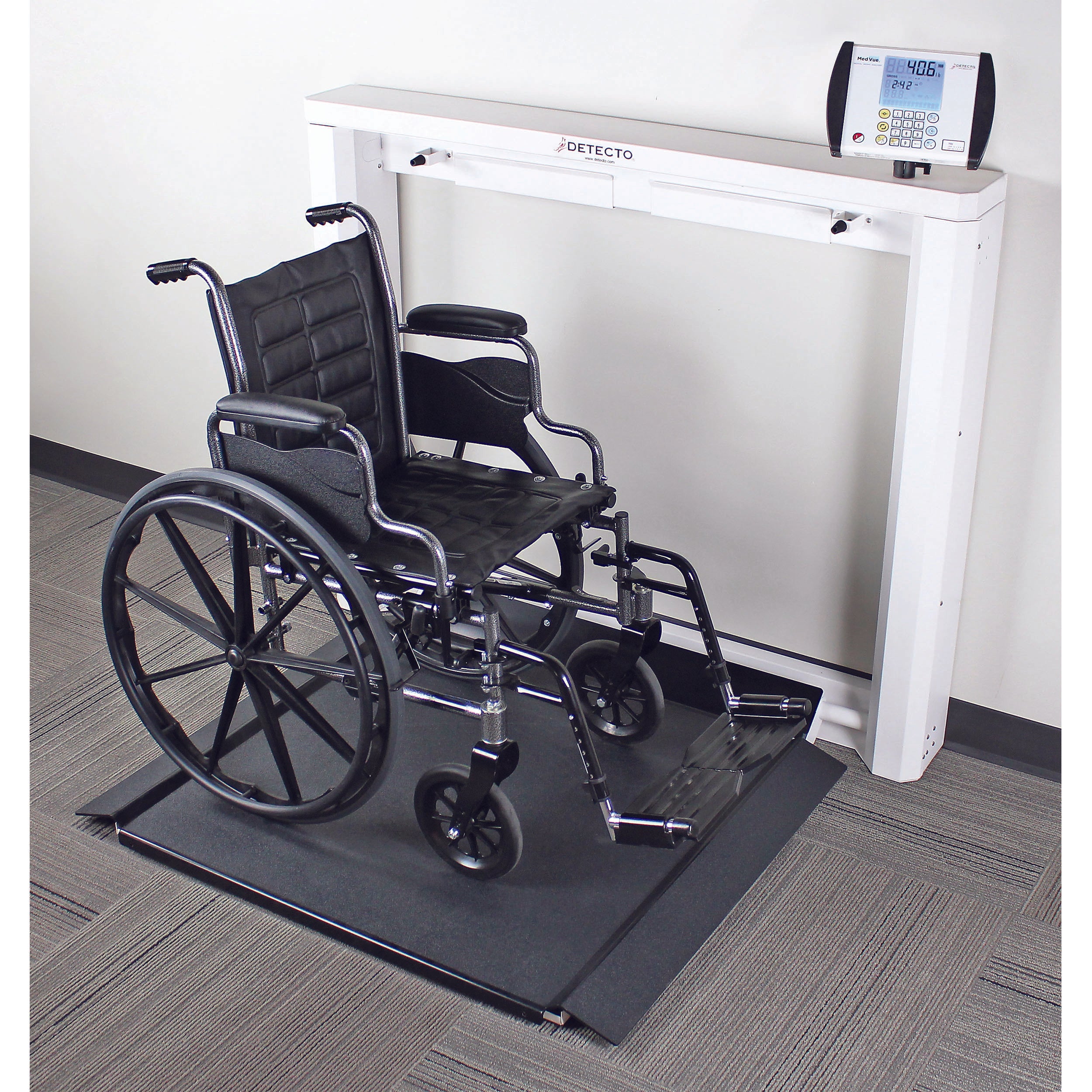 Detecto 7550 Wall-Mount Fold-Up Wheelchair Scale