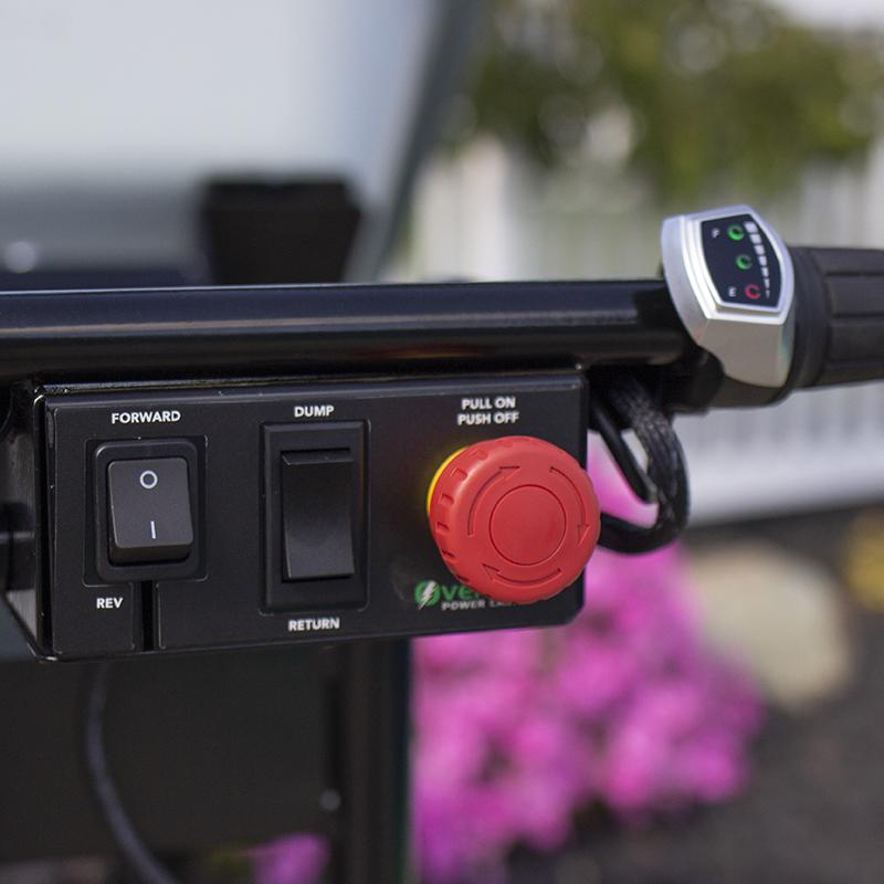 Overland Electric Wheelbarrow 8 cu. ft. With 4WD Power Dump And Extended Range Battery New