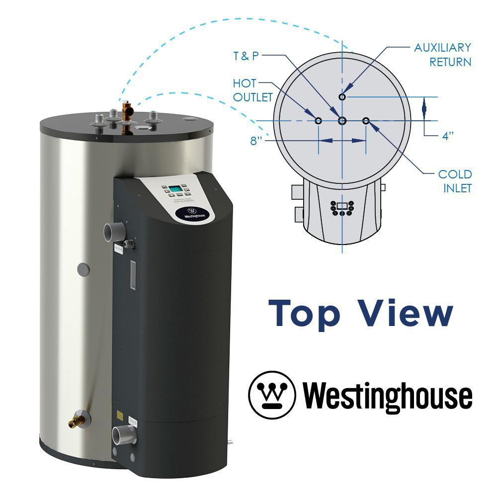 Westinghouse WGR080LP076 80 Gal. 10 Year 76000 BTU High Efficiency Liquid Propane Water Heater New