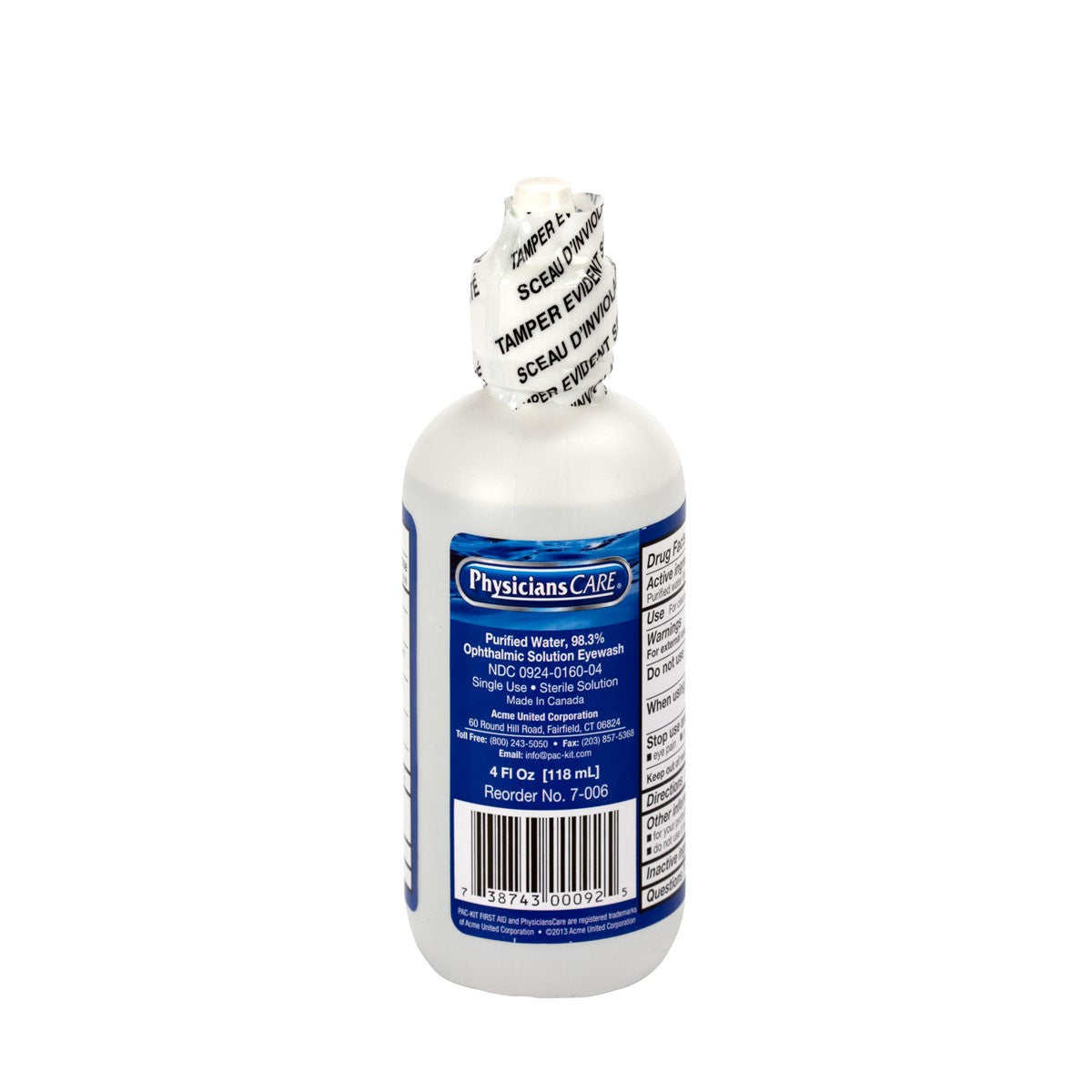 First Aid Only Eye Wash Solution, 4 Ounce Bottle (48 per order)