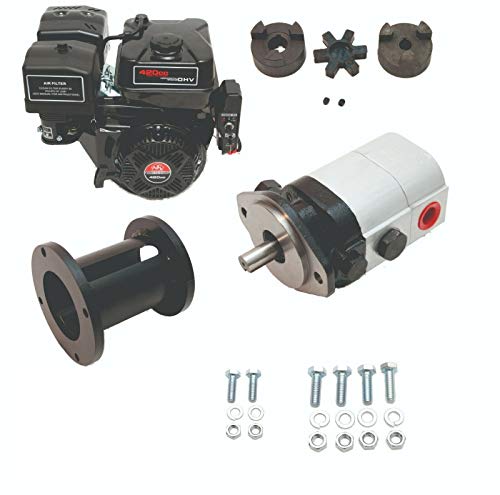 Tool Tuff Log Splitter Build Kit - 15 hp Electric-Start Engine, 28 GPM Pump, Coupler, Mount & Hardware