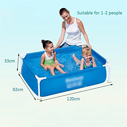 Frame Pools Rectangular Frame Swimming Pool Metal Set Small Family Swimming Pool with Water Pump PVC Material