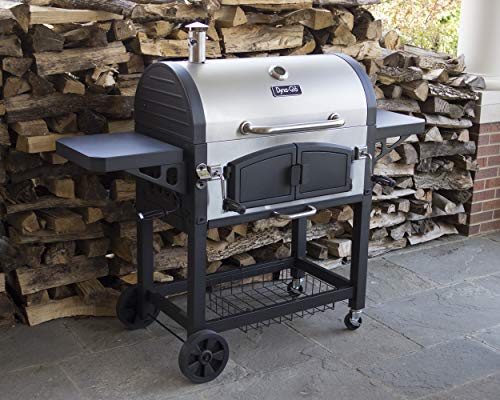 Dyna-Glo DGN576SNC-D Dual Zone Premium Charcoal Grill, X-Large, Stainless