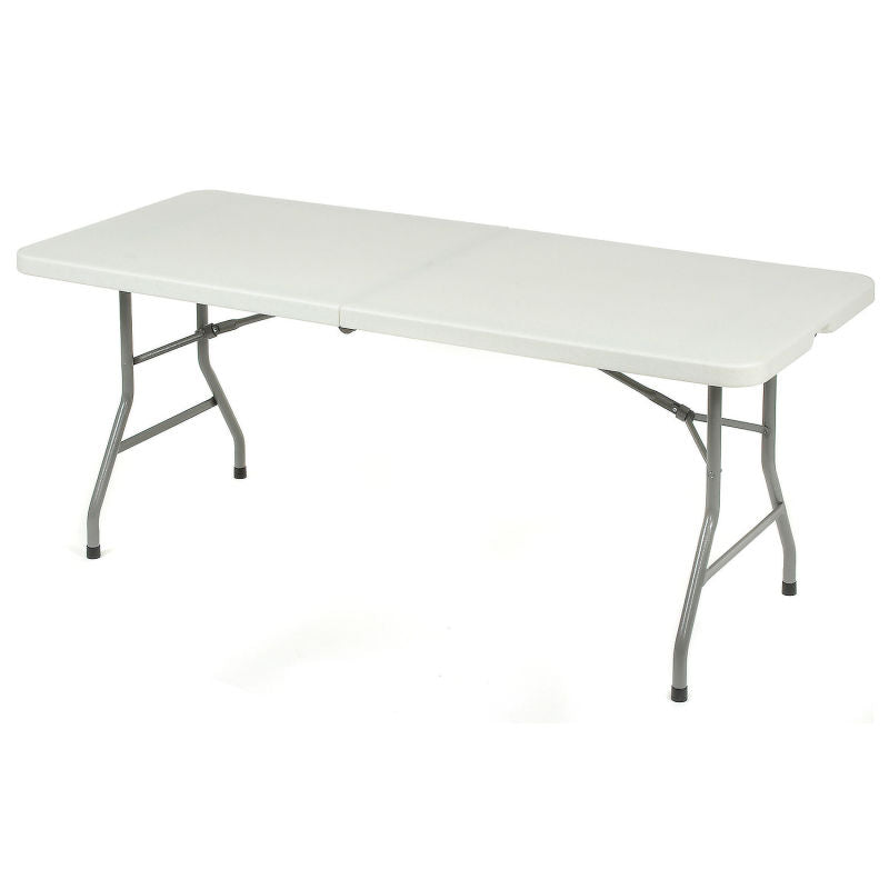 Interion® 6' Fold in Half Table - White