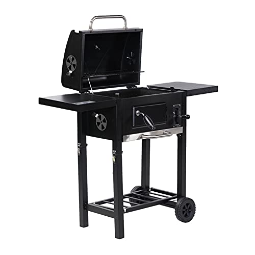 Foldable Charcoal grill with wheels,Creative portable BBQ grill,Portable BBQ grill,Outdoor portable BBQ grill,charcoal grill,grill black,patio backyard grill,grill rack,picnic,fishing,hiking party