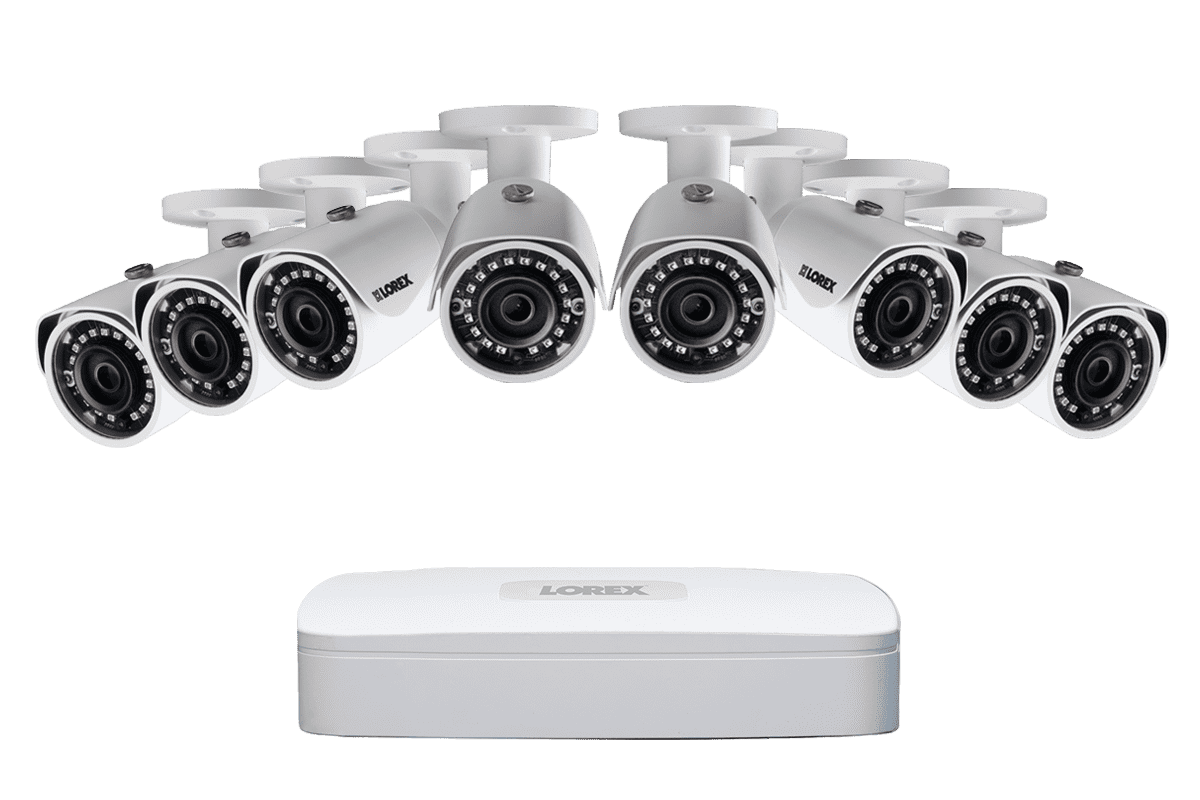 Lorex LN1080-88W 8 Camera 8 Channel NVR 2K IP Indoor/Outdoor Surveillance Security System New