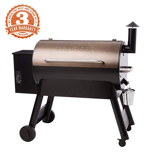 Traeger Grills TFB88PZBO Pro Series 34 Pellet Grill and Smoker, 884 Sq. In. Cooking Capacity, Bronze