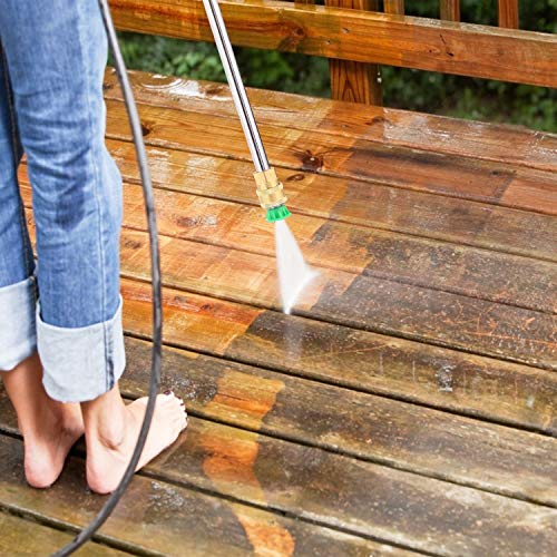 TEANDE 4200PSI Gas Pressure Washer 2.8GPM Power Washer Gas Powered with 25ft High-Pressure Hose, 5 Nozzles, Foam Spray Can (Black)