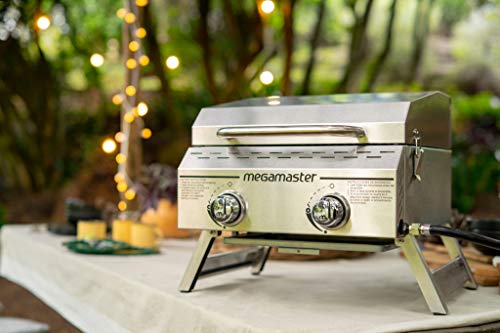 Megamaster 820-0033M Propane Gas Grill, Stainless Steel