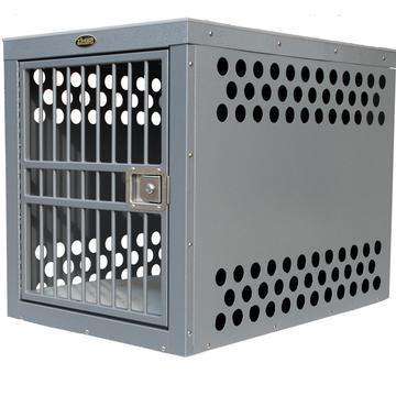 Zinger 10-DX4500-2-FD Deluxe Stationary Heavy Duty Aluminum Dog Crate Professional 4500 24