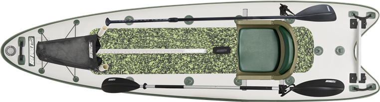 Sea Eagle FS126K_FR FishSUP Inflatable Fishing SUP Swivel Seat Fishing Rig Package New