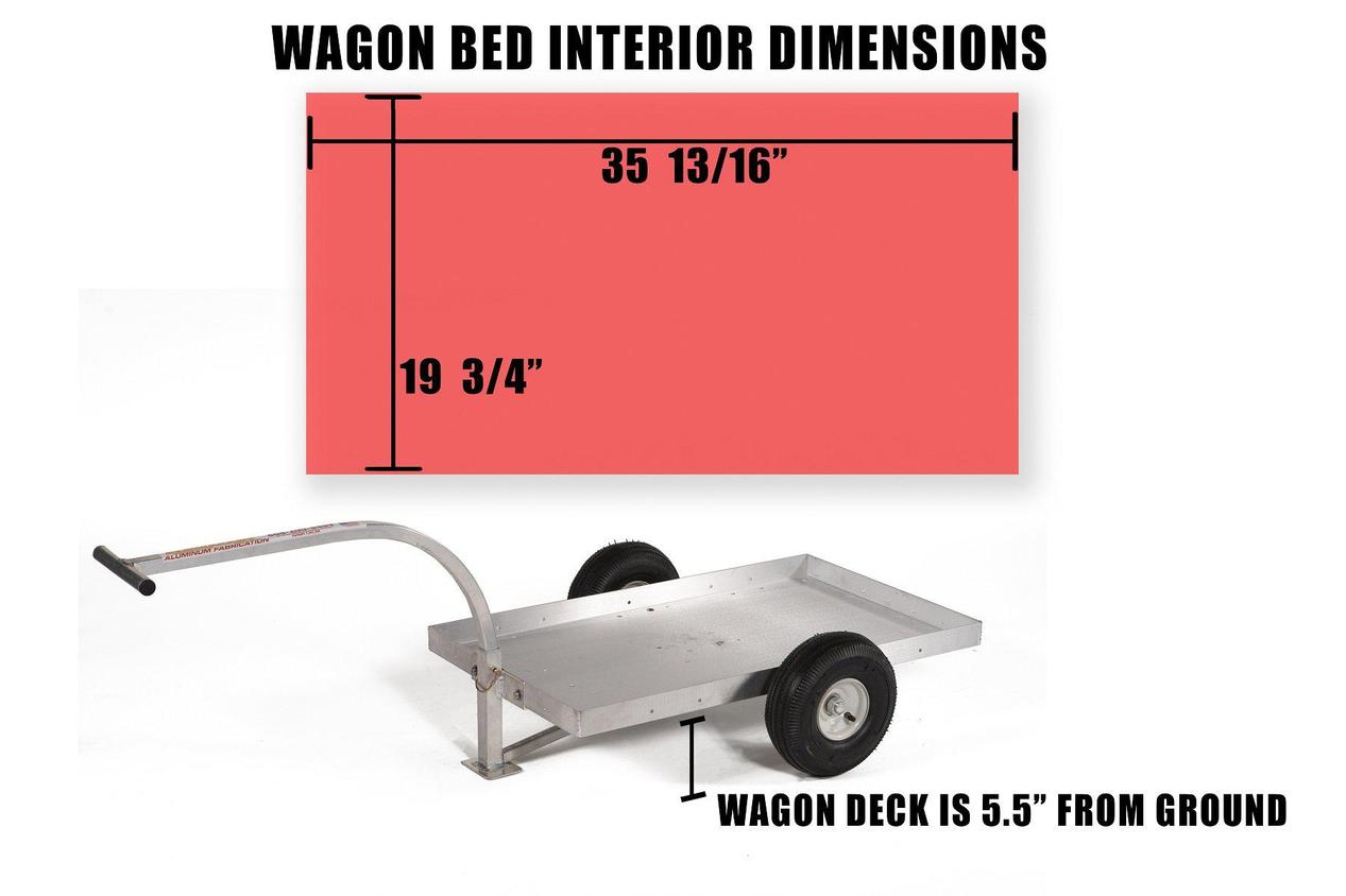 Alumacart 2-Wheel Solid Deck 36.5 Inch 300 Pound Capacity New