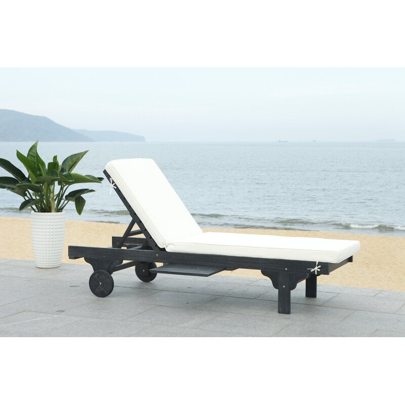 Alvah Reclining Chaise Lounge with Cushion