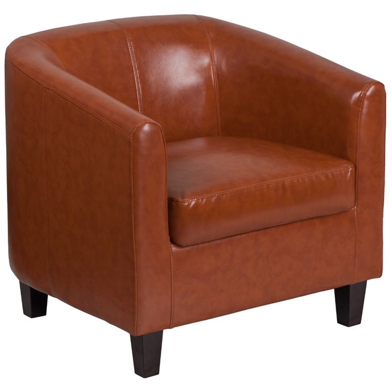 Transitional Leather Reception Chair