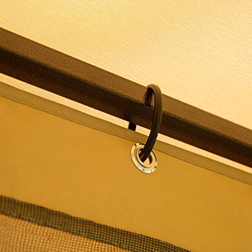 Sunnyglade Garden Gazebo 10' x 10' Patio Backyard Double Roof Vented Gazebo Canopy