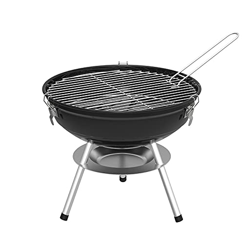 14 Inch Round Apple Charcoal Grill, Portable Outdoor Charcoal Grill,Courtyard Picnic Roast Meat Home BBQ Charcoal Oven