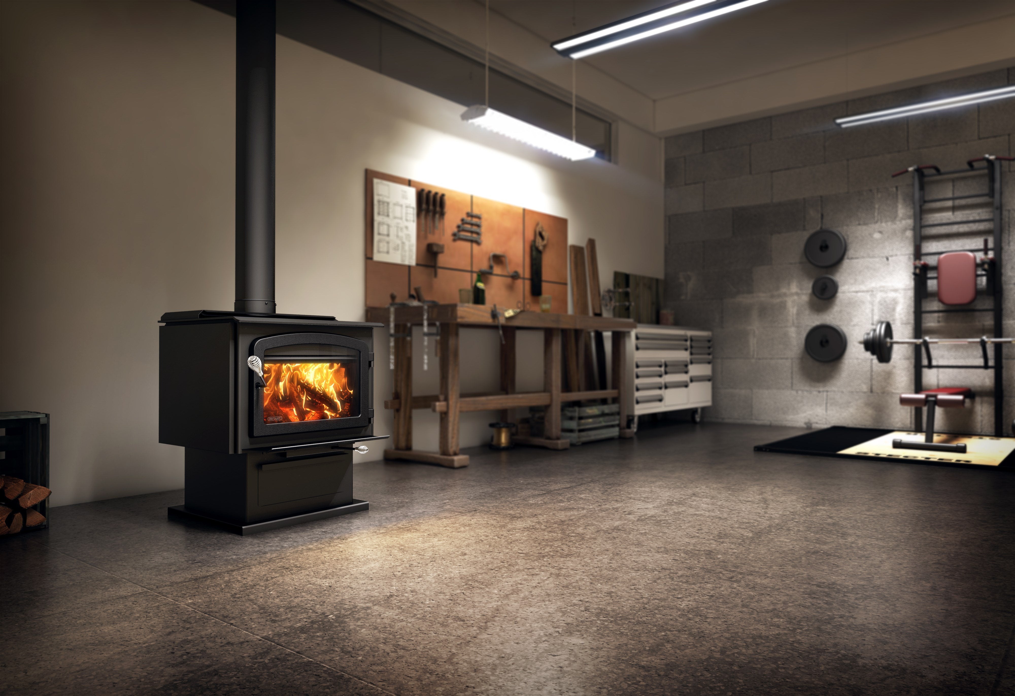 Drolet Escape 2100 EPA Certified 2,700 Sq. Ft. Wood Stove New