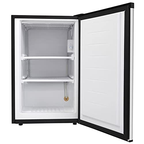 ZOKOP 3 Cu.ft Upright Freezer with Compact Reversible Single Door,Removable Shelves Free Standing Mini Freezer with Adjustable Thermosta for Home/Kitchen/Office