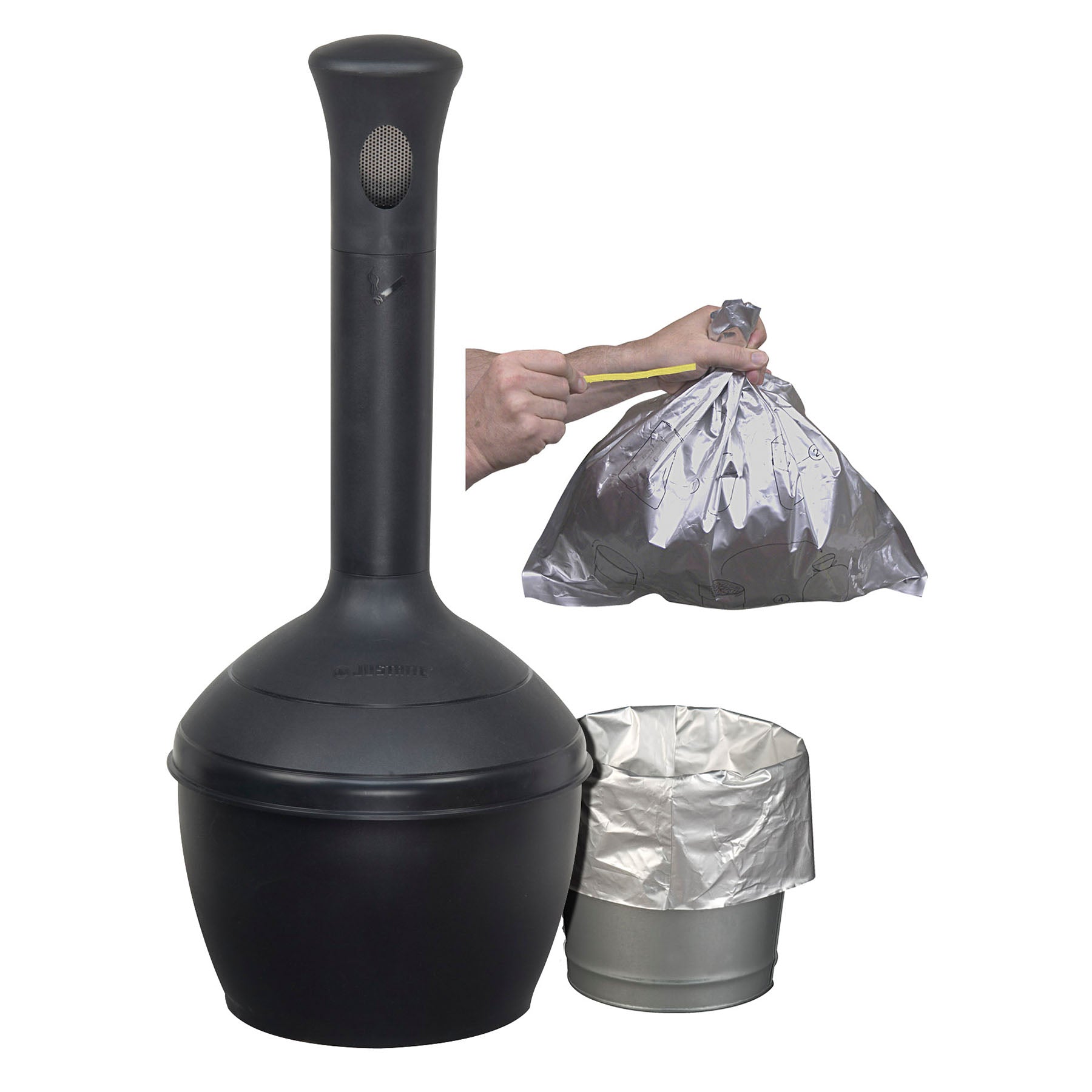 Justrite Elite™ Smoker’s Cease-Fire® Cigarette Butt Receptacle