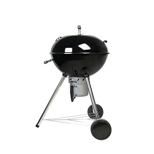HYAN Barbecue Grill Charcoal Grill 22 Inch,Indoor/Outdoor Wild Barbecue Grill Smoked Stove with Lid and Wheels for Camping Picnic Roast Meat Party Barbecue Shelves