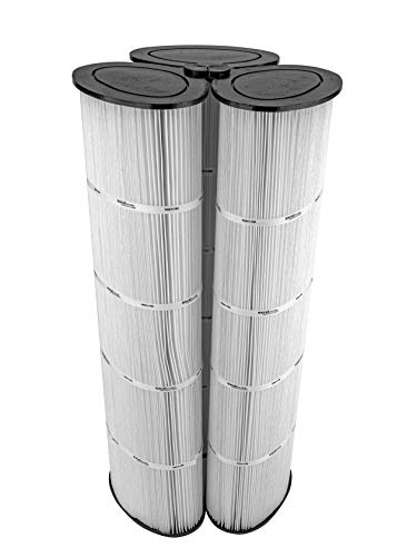 XLS-929 3 Pack Replacement Pool Filter Cartridge for Jacuzzi Triclops TC600 Pool Filter (Oval)