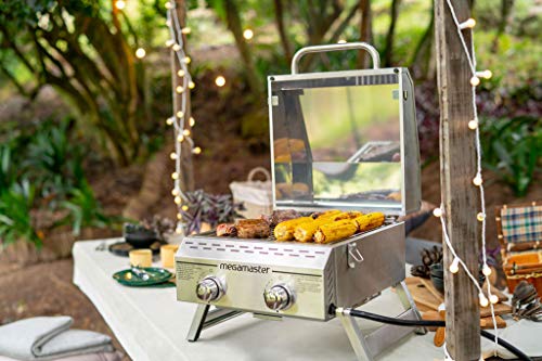 Megamaster 820-0033M Propane Gas Grill, Stainless Steel