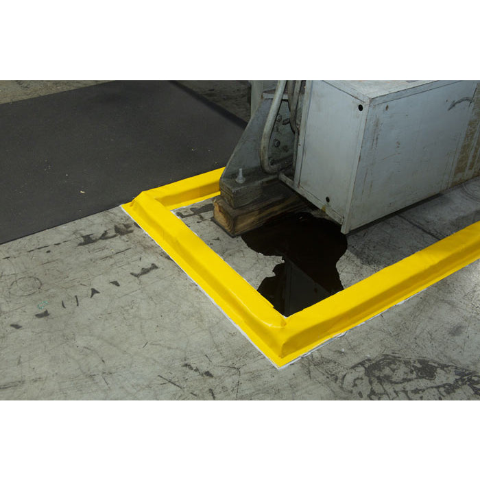 Justrite Make-A-Berm, Straight Section, 4 Inch - 6 inch High X 5 Feet Long, 2 Per Box