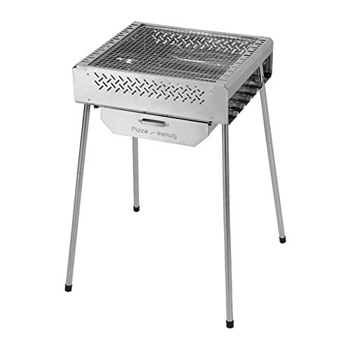 Barbecue Grill Barbecue Charcoal Grill Stainless Steel Folding Portable BBQ Camping Grill for Outdoor Cooking Camping Hiking Picnics Garden Travel Barbecue Shelves