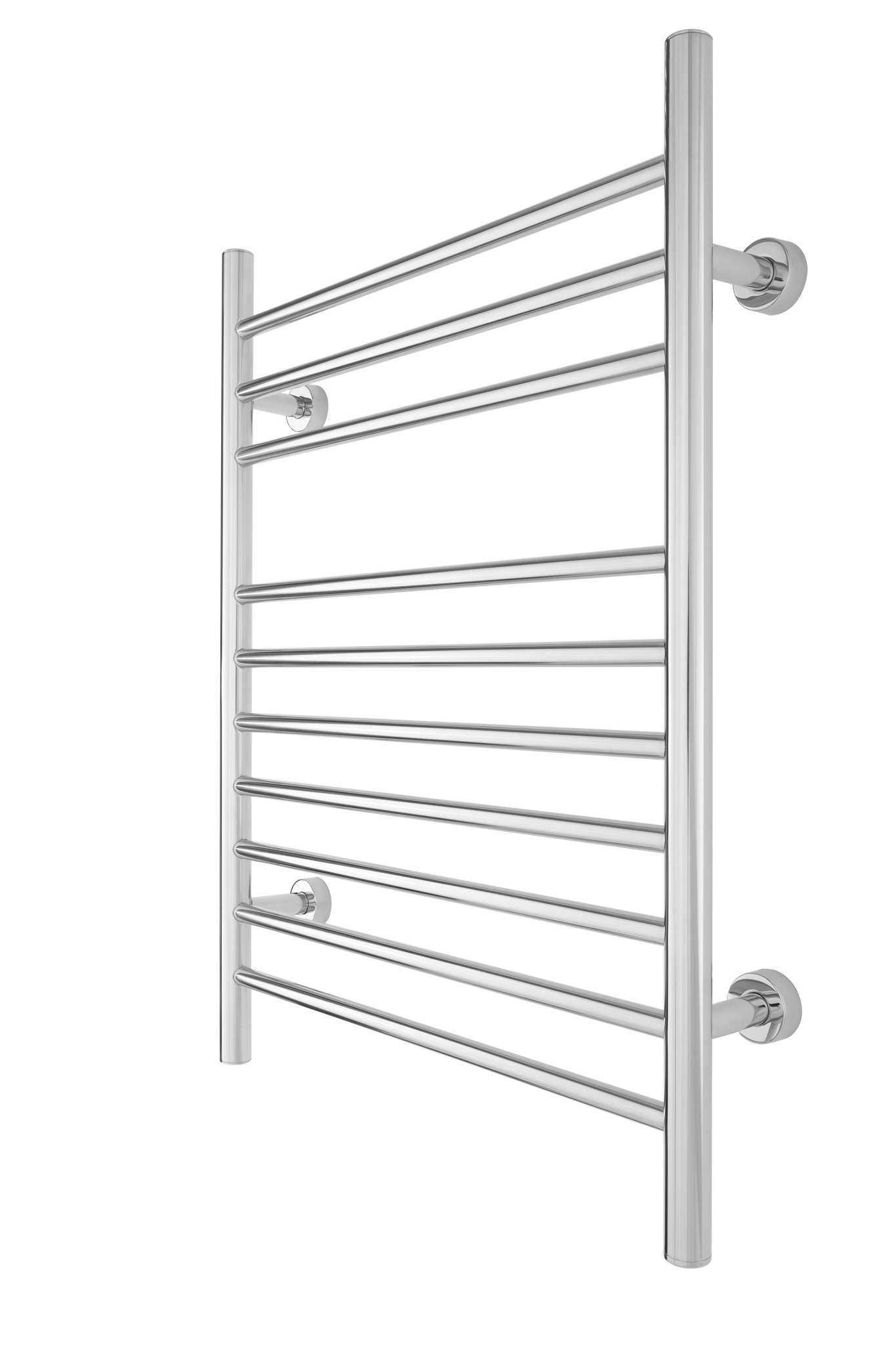 WarmlyYours TW-F10PS-HP Infinity Dual Connection 10 Bar Towel Warmer in Polished Stainless Steel New