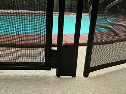 Pool Fence DIY by Life Saver Self-Closing Gate Kit, Black