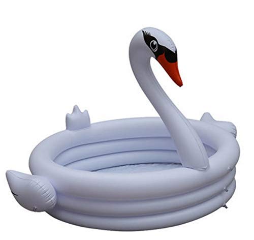 LZZB PVC Large Swan Swimming Pool Inflatable for Adults Baby Kids Summer Water Paddling Pool Bathtub Circles Float Pool Toys Gift