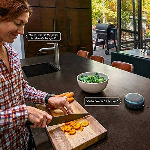 Traeger Grills TFB57GZEO Pro Series 575 Grill bundle with Echo Dot (3rd Gen) Charcoal