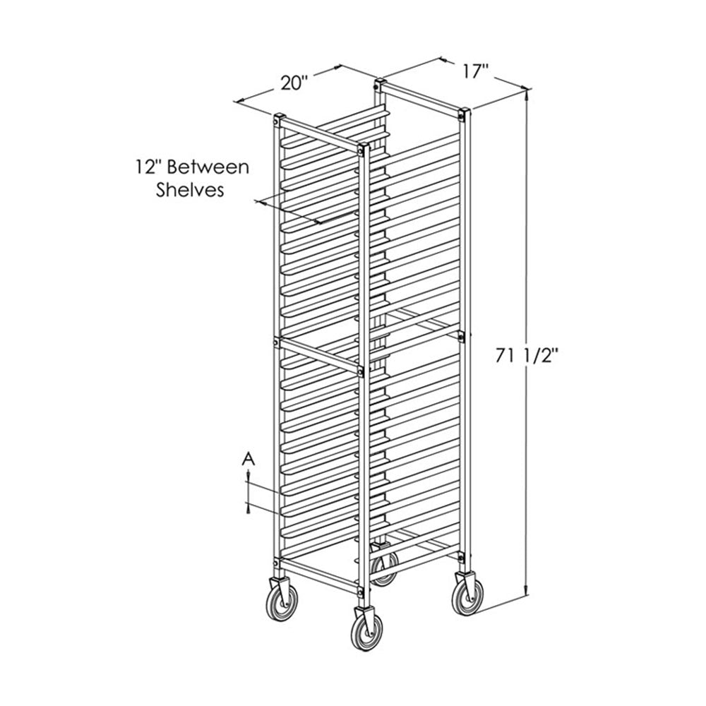 PVI Food Service Steam Table Pan Rack