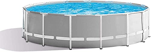 RSQJ Metal Frame Pool Round Frame Above Ground Pool Pond Family Swimming Pool Metal Frame Structure Pool 366 ×76 cm