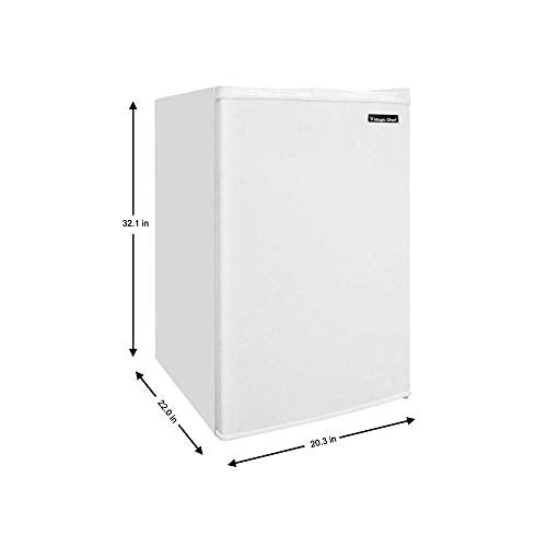 IM VERA MCUF3W2 3 Cubic Ft Deep Small Mini Adjustable Upright Freezer, White