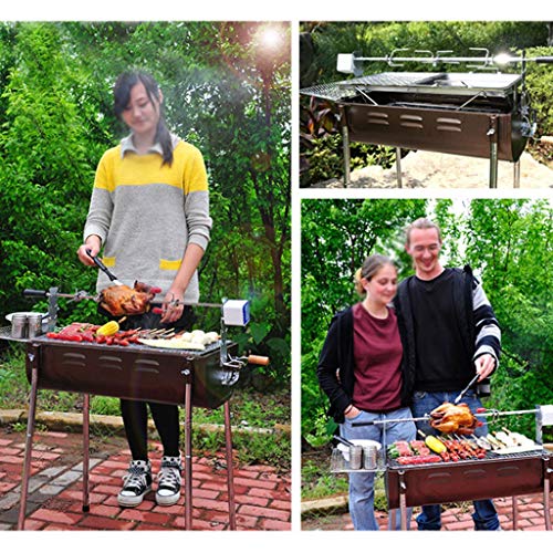 TBUDAR Barbecue Grill Outdoor Portable Large Barbecue Rack for More Than 5 People Charcoal Grill Picnic Barbecue Shelf Portable BBQ Grill