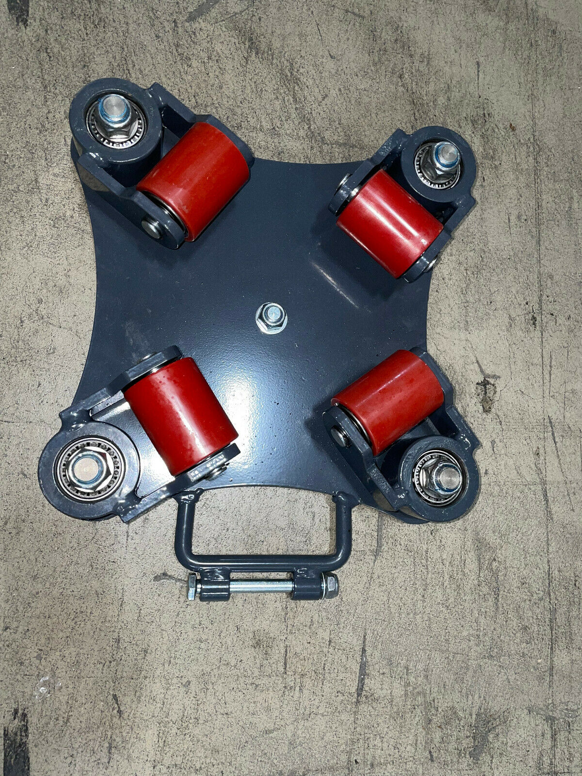 Pake Handling Tools PAKRM04 4 Roller Steel Rotating Machine Dolly 2200 lb Capacity New