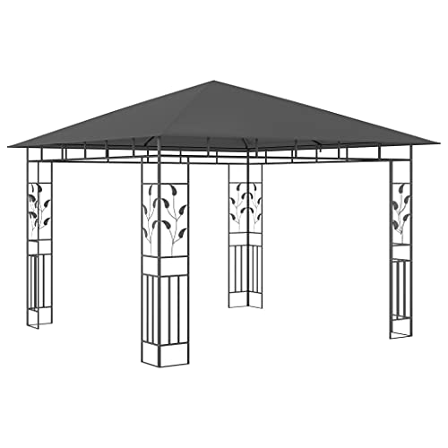 YCDTMY Gazebo with Mosquito Net 9.8'x9.8'x9' Anthracite 180 g/m²