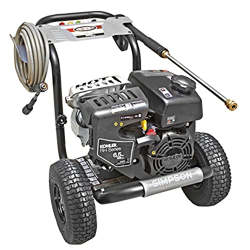 SIMPSON Cleaning MS60763-S MegaShot Gas Pressure Washer Powered by Kohler RH265, 3100 PSI at 2.4 GPM