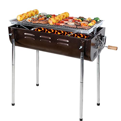 TBUDAR Barbecue Grill Outdoor Portable Large Barbecue Rack for More Than 5 People Charcoal Grill Picnic Barbecue Shelf Portable BBQ Grill