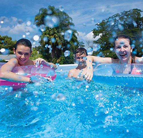 XLBHSH 305 x 76 cm Metal Frame Pool Round Frame Above Ground Pool Pond Family Swimming Pool Metal Frame Structure Pool Easy Set Up