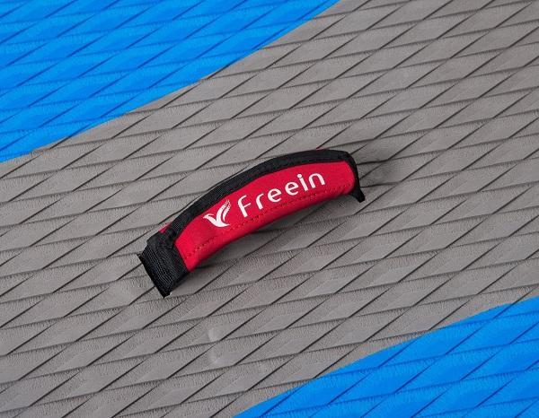 Freein 10' Inflatable Kayak Package Dual Action Pump Triple Fins Blue New