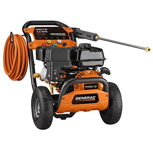Generac 6924 3600 PSI 2.6 GPM 212cc Gas Powered Pressure Washer with Triplex Pump